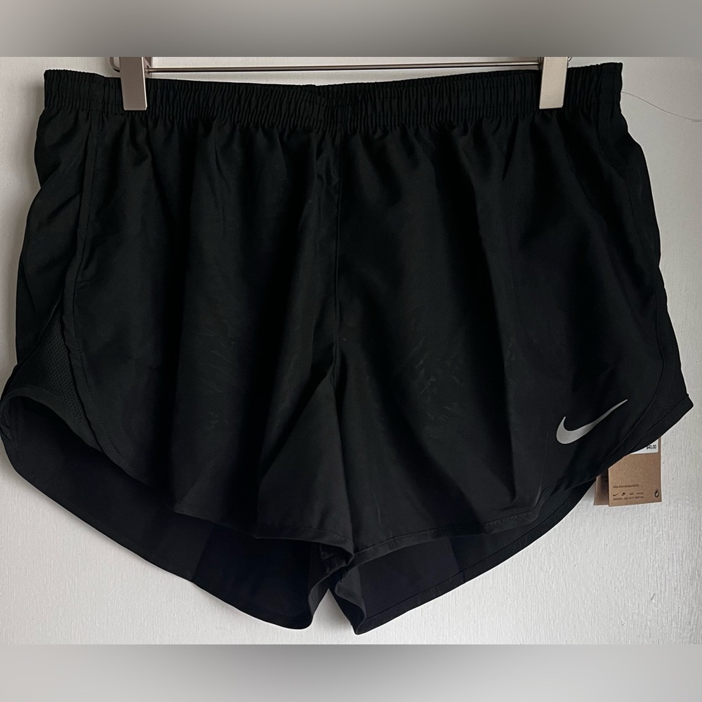 NWT Nike Black Lined Running Shorts, L